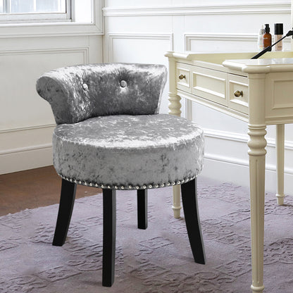 Ice Velvet Upholstery Make Up Chair Dressing Stool