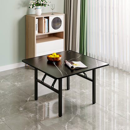 Square Marble Effect 80cm Folding Coffee Table