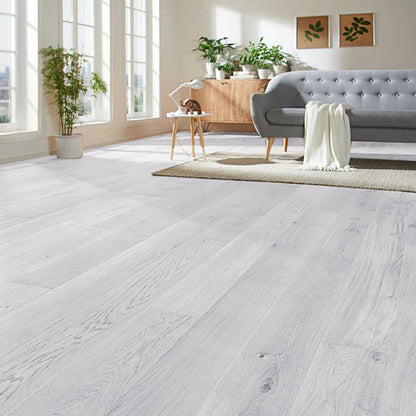 White Rustic Style Wood Plank PVC Laminate Flooring 1 Square