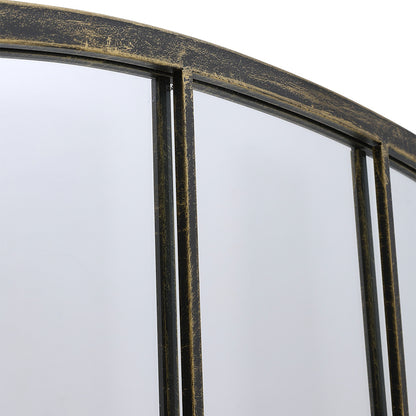 Arched Wall Mirror for Decor Modern Black Framed