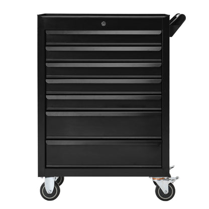 Lockable 7-Drawer Tool Trolley Rolling Cabinet