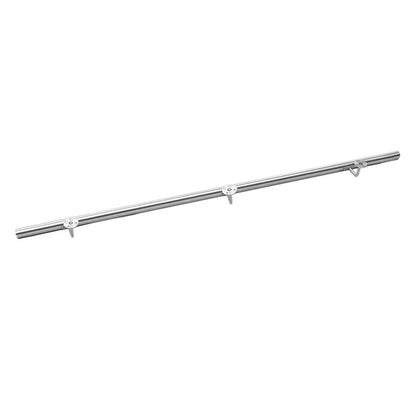 Round Brushed Stainless Steel Bannister Rail Balustrade Stair Handrail, 3.75M