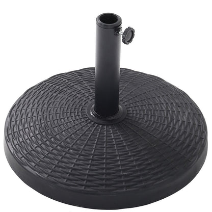 Black 14KG Resin Umbrella Base For Square and Round Parasol