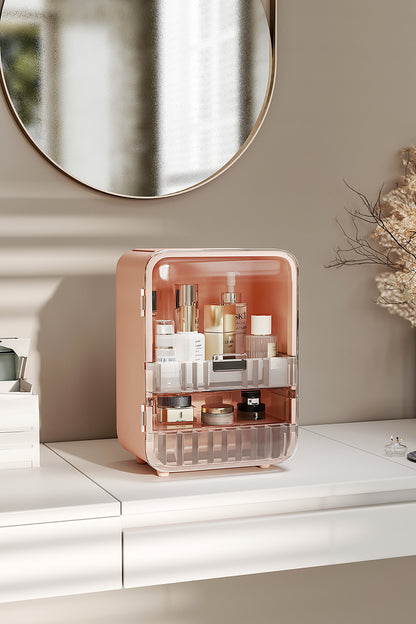 Large Capacity Makeup Cosmetics Organizer with Mirror