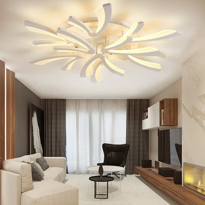 Modern V Shape LED Chandelier Ceiling Light  9 Head Dimmable