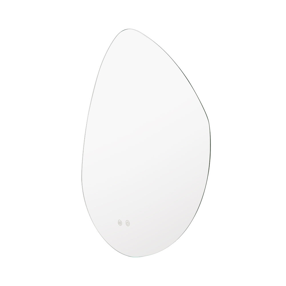 Contemporary Unframed Non-Regular LED Wall Mirror 70x60