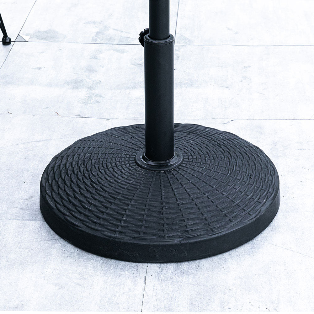 Black 14KG Resin Umbrella Base For Square and Round Parasol