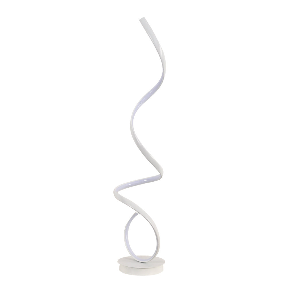 LED Living Room Spiral Floor Lamp White