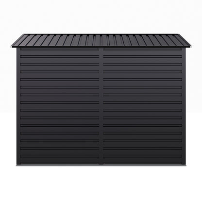 Outdoor Galvanized Steel Storage Shed with Dual Doors