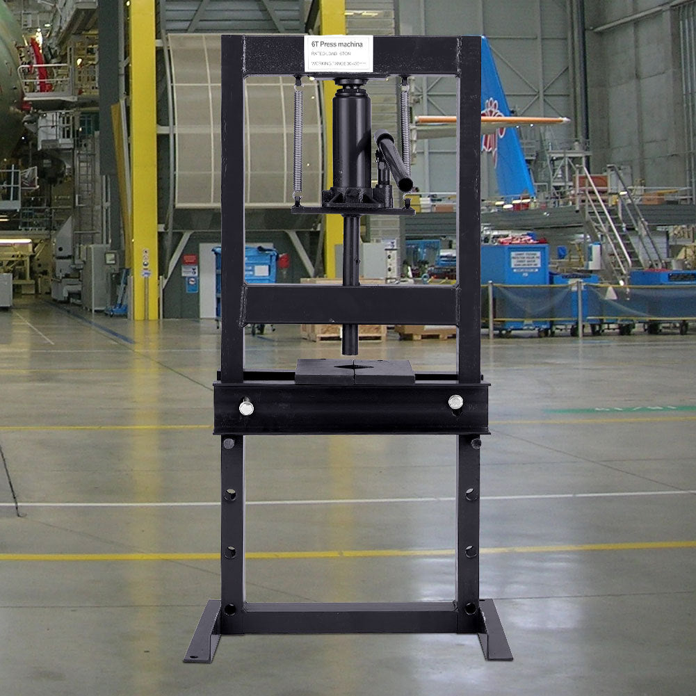 H Frame 6 Ton Hydraulic press Black