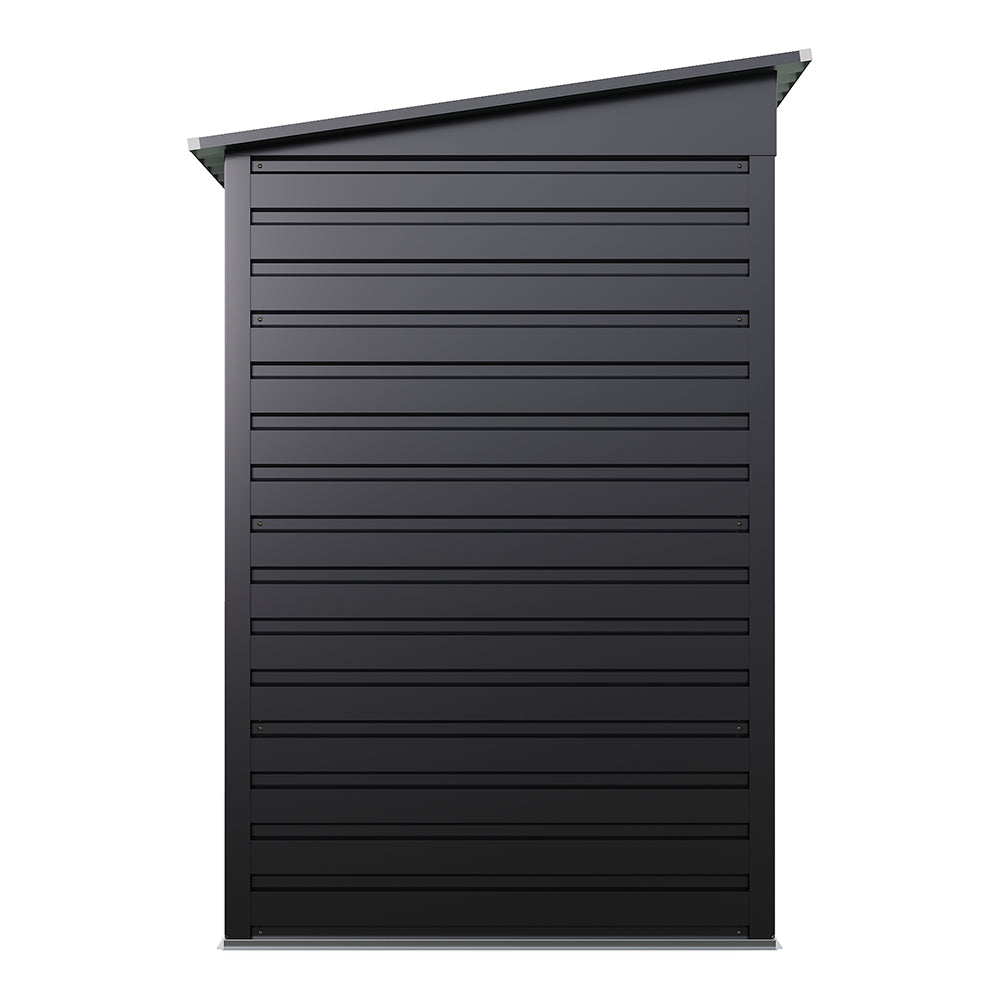 Outdoor Galvanized Steel Storage Shed with Dual Doors