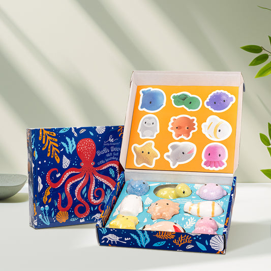 9-Piece Lovely Sea Animal Bath Bomb Gift Set