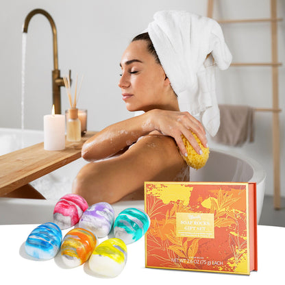 6pcs Hand Face Body Soap Bar Set