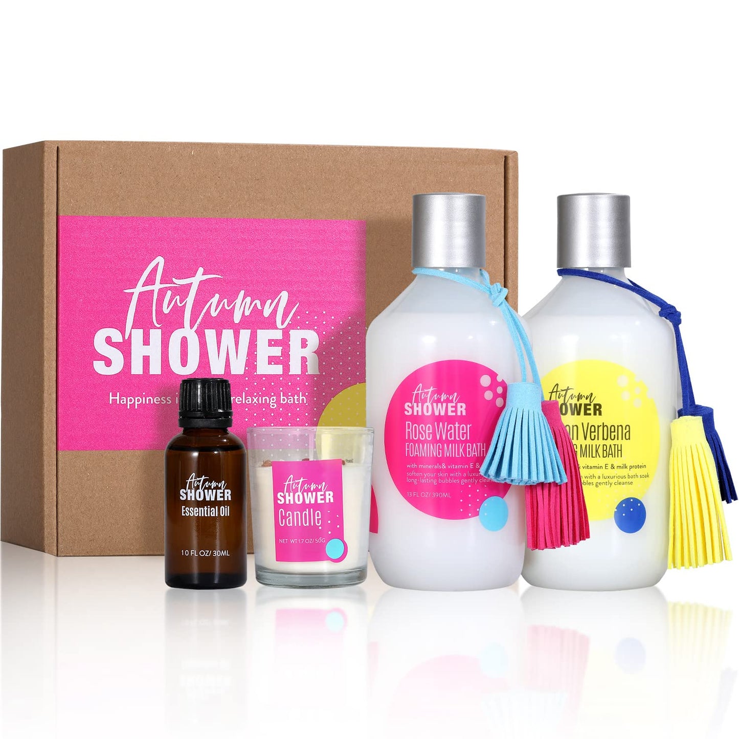 4Pcs Bubble Bath Gift Set