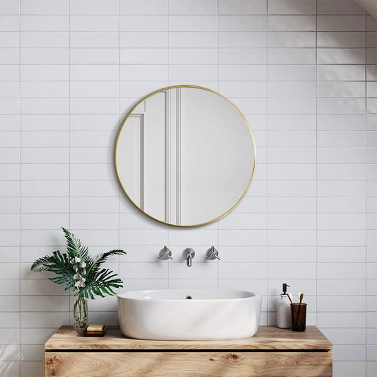 Dia 40cm Round Bathroom Mirror Gold Nordic Mirror