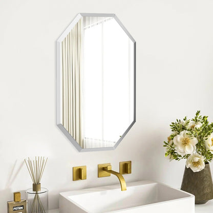 Modern Oval Metal Wall Mirror Gold