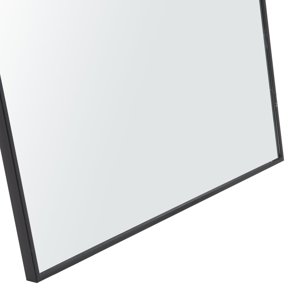 Black Modern Rectangular Metal Freestanding Mirrors