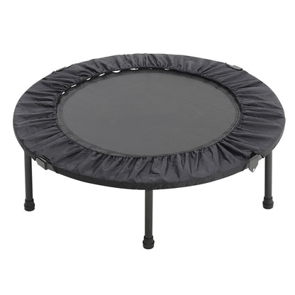 38 Inch Foldable Round Exercise Trampoline Black