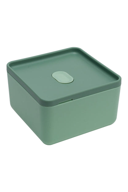 Dual-Layer Plastic Bento Lunch Box