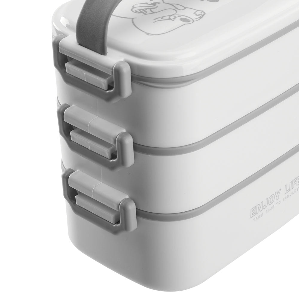 Stackable Bento Lunch Box with Handle 3 Layer