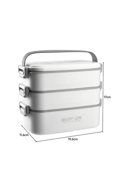 Stackable Bento Lunch Box with Handle 3 Layer