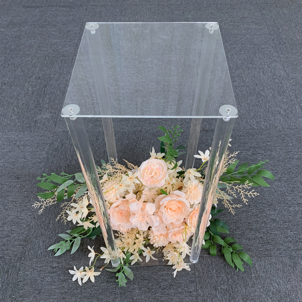 Transparent Acrylic Flower Stand for Wedding Decor and Road Lead