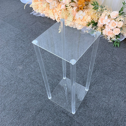 Transparent Acrylic Flower Stand for Wedding Decor and Road Lead