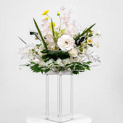 Transparent Acrylic Flower Stand for Wedding Decor and Road Lead