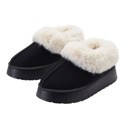 Sheonly Closed Toed Fleece-Lined Slippers