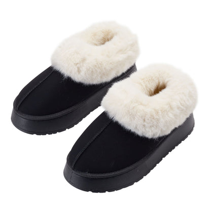 Sheonly Closed Toed Fleece-Lined Slippers