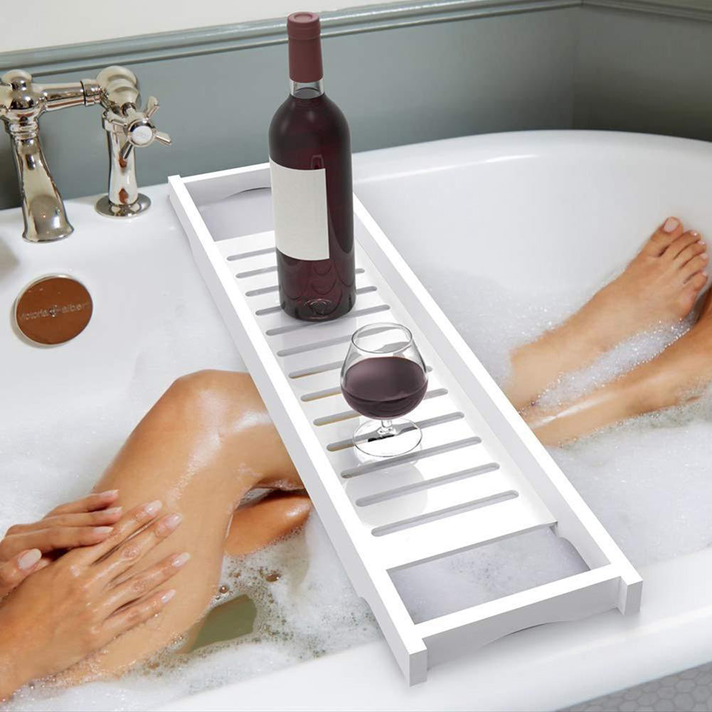 Bamboo Bath Tray Bathtub Caddy for Bathroom