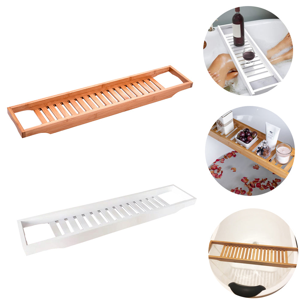 Bamboo Bath Tray Bathtub Caddy for Bathroom