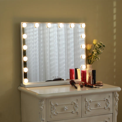 Large Makeup Vanity Dressing Table Mirror With LED Dimmable Lights