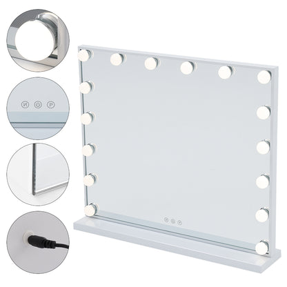 Large Makeup Vanity Dressing Table Mirror With LED Dimmable Lights