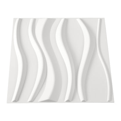 12 Pack PVC 3D Wave Wall Panels Decorative Tiles