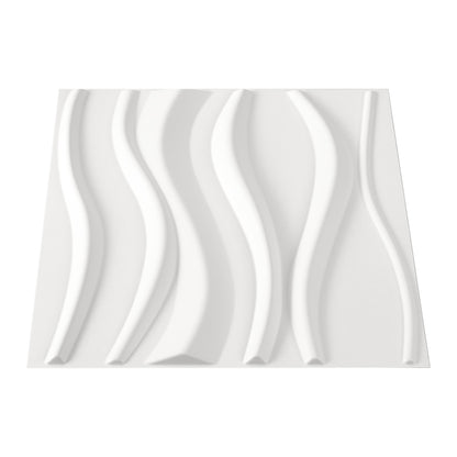 12 Pack PVC 3D Wave Wall Panels Decorative Tiles