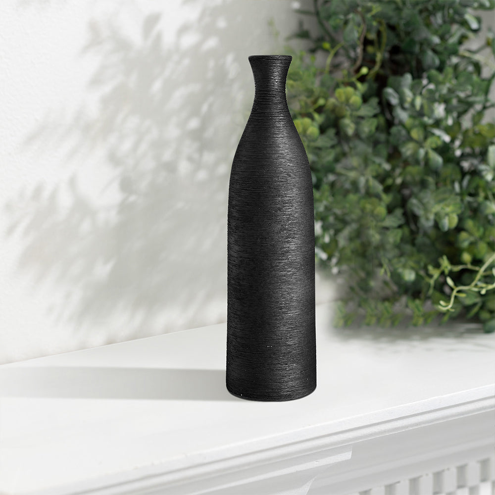 Black Modern Ceramic Minimalist Vase