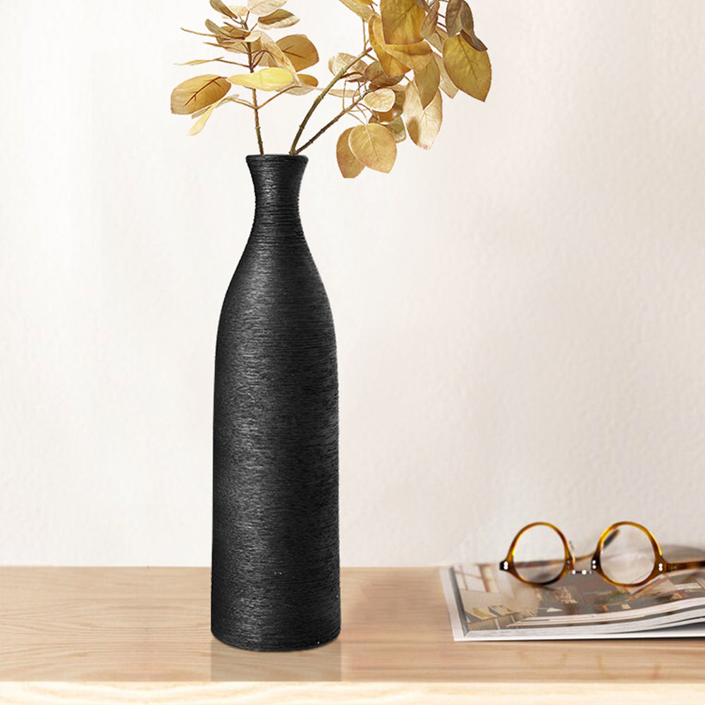 Black Modern Ceramic Minimalist Vase