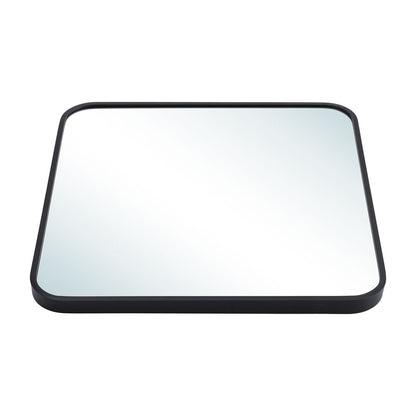 Square Bathroom Black Framed Vanity Mirror