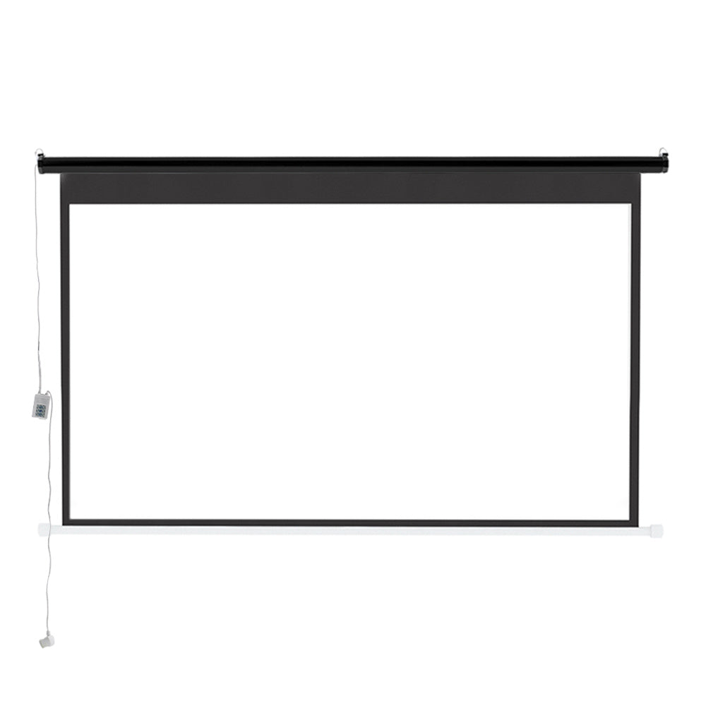 72 Inch Black 16:9 Electric Motorized Projector Screen with Remote