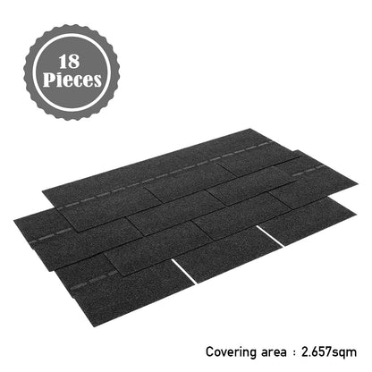 18Pcs Self-Adhesive Asphalt Shingles Bitumen Roofing