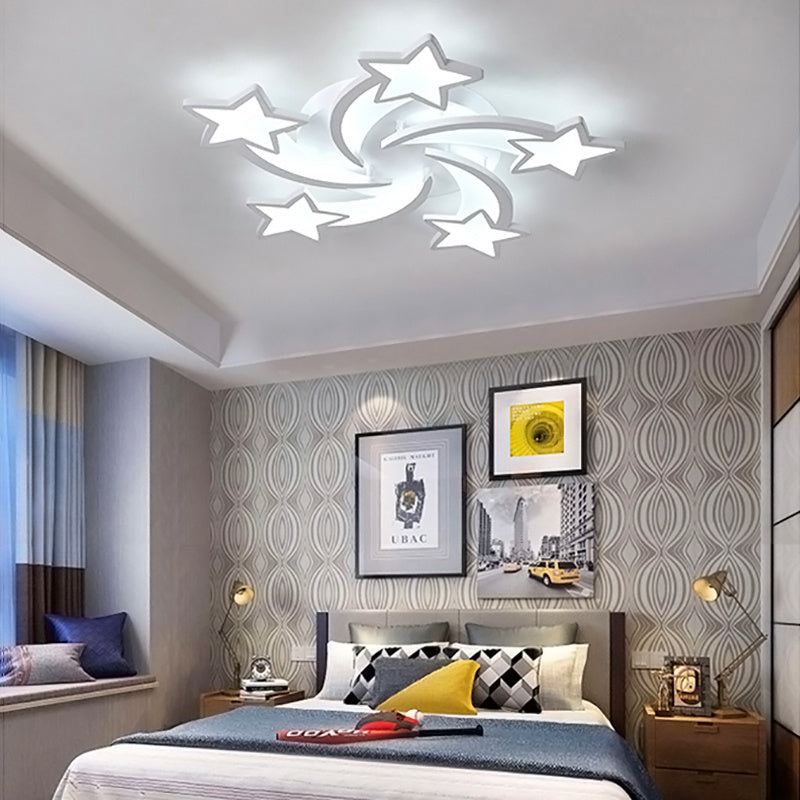 Modern Star LED Chandelier Ceiling Light  5 Head Dimmable