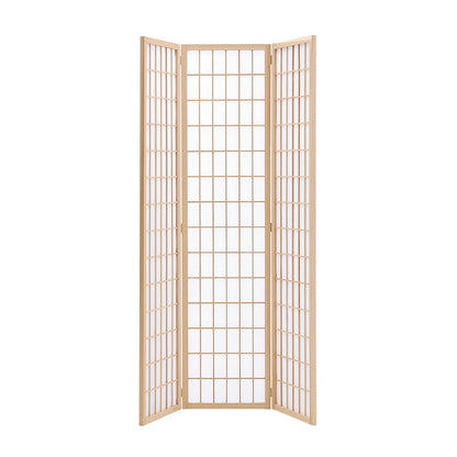 3 Panel Solid Wood Folding Room Divider Privacy Screen