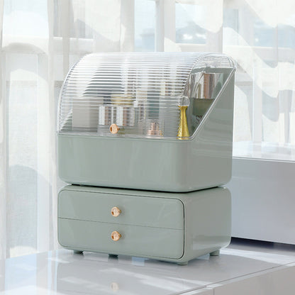 Dust Proof Desktop Makeup Organizer with Drawers