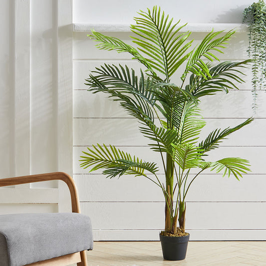 Outdoor Realistic Artificial Palm Tree Plant in Pot, 1.5M