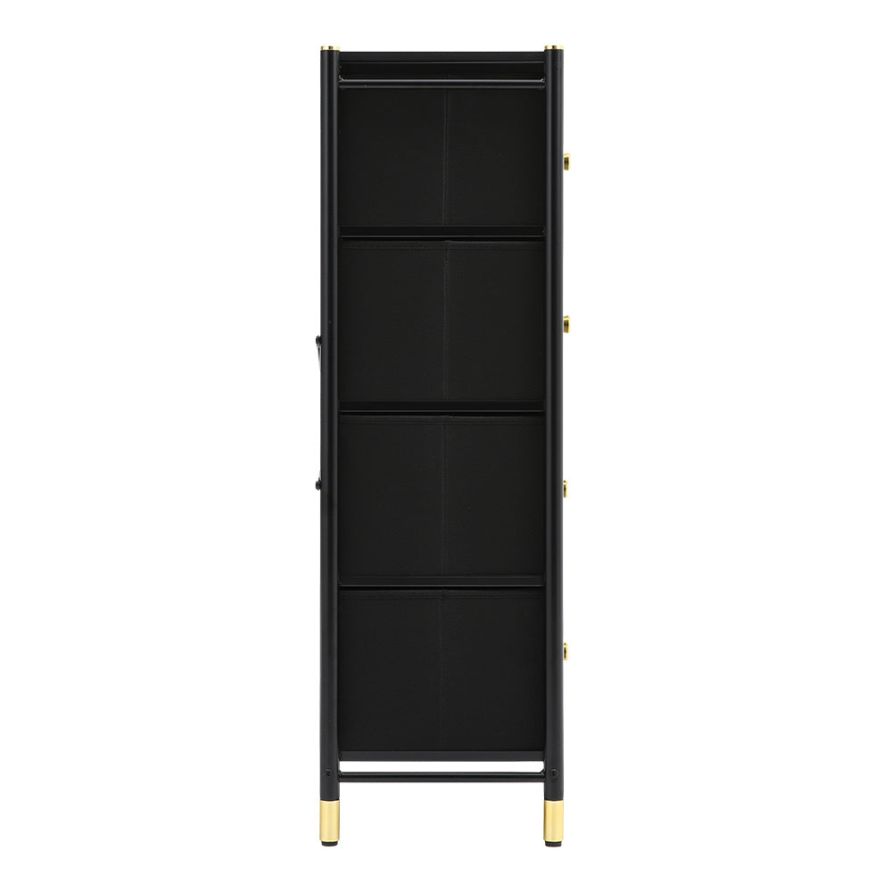 Black 8 Drawer Plastic Storage Cabinet