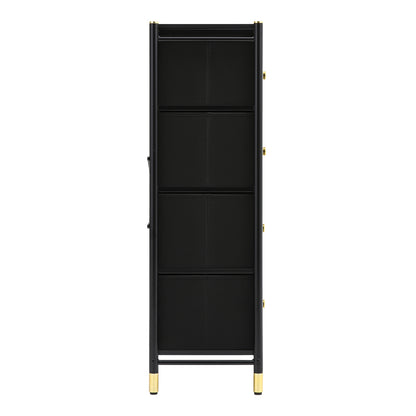 Black 8 Drawer Plastic Storage Cabinet