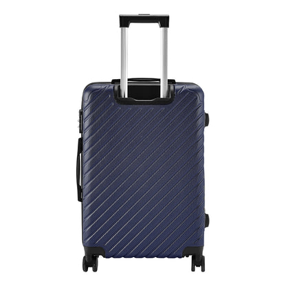 Blue 24 inch Lightweight Hardside Travel Suitcase with Wheels