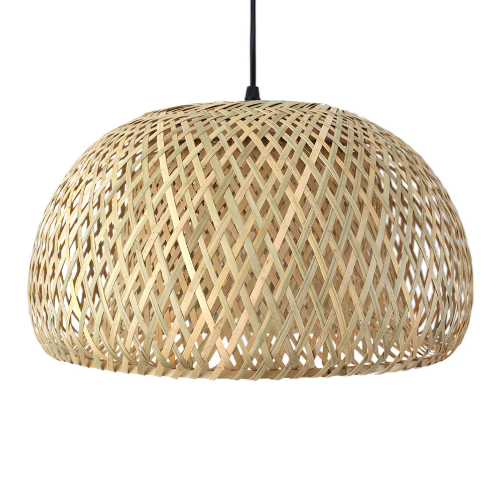 Traditional Woven Rattan Living Room Floor Lamp