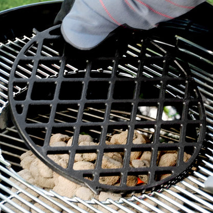 Black Round 30cm Cast Iron Grill Grate